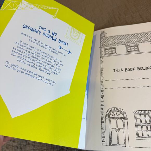 Make Buildings Kids Doodle Design Activity Book Draw & Color Kane Miller - Picture 6 of 16